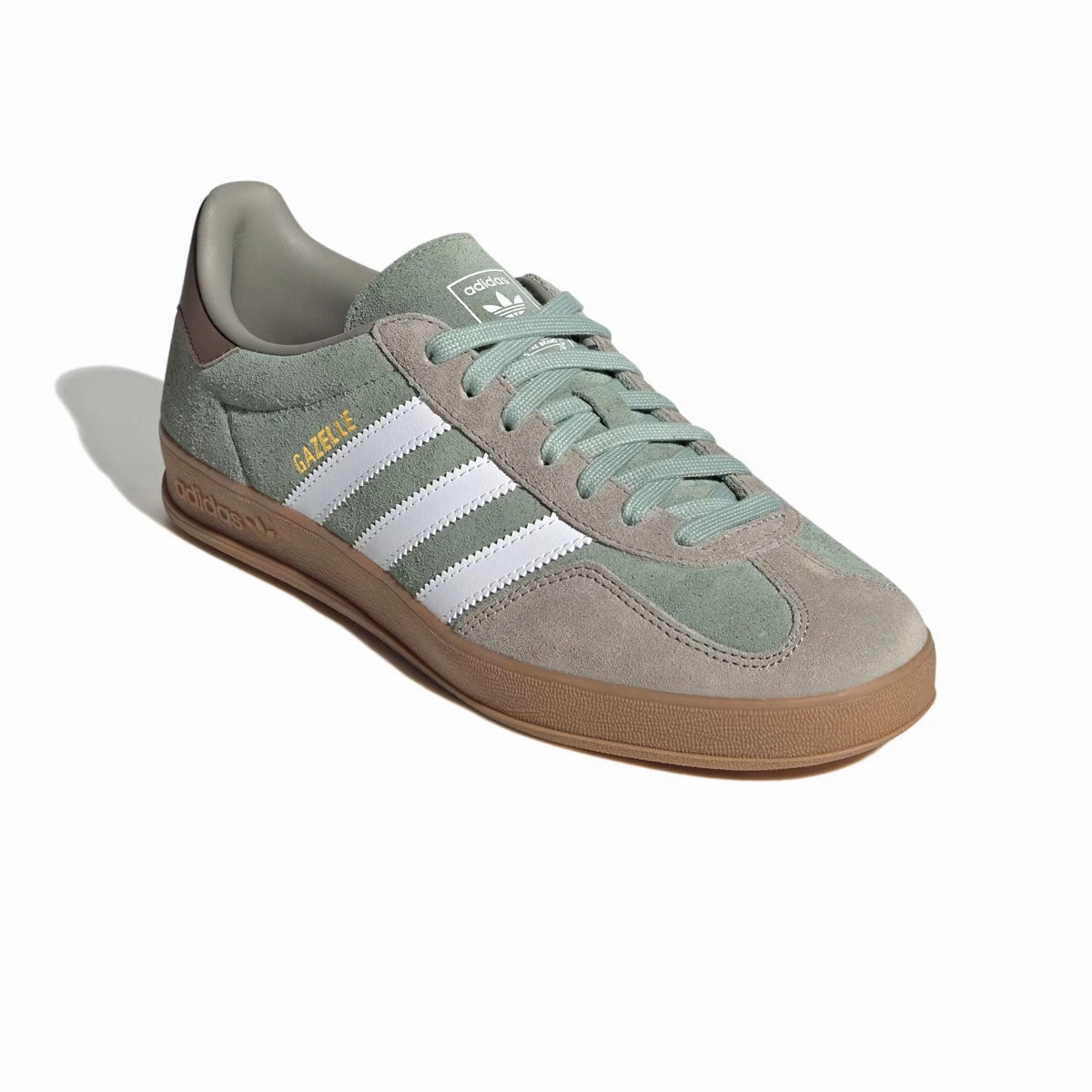 Gazelle Indoor 'Silver Pebble Silver Green' Adidas Shoes New Collection