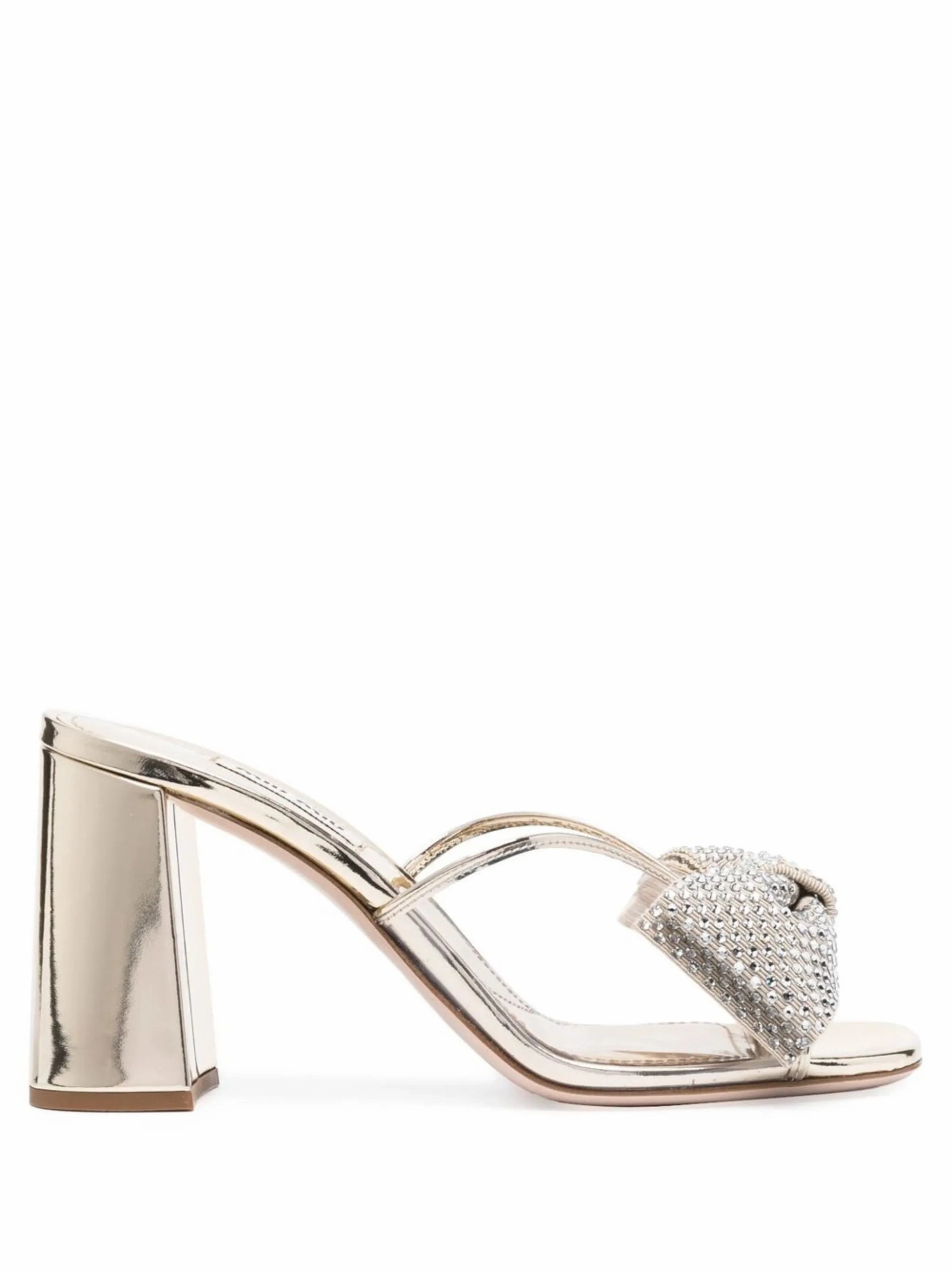 crystal-embellished metallic 85mm sandals Doc Marten Flower Sandals