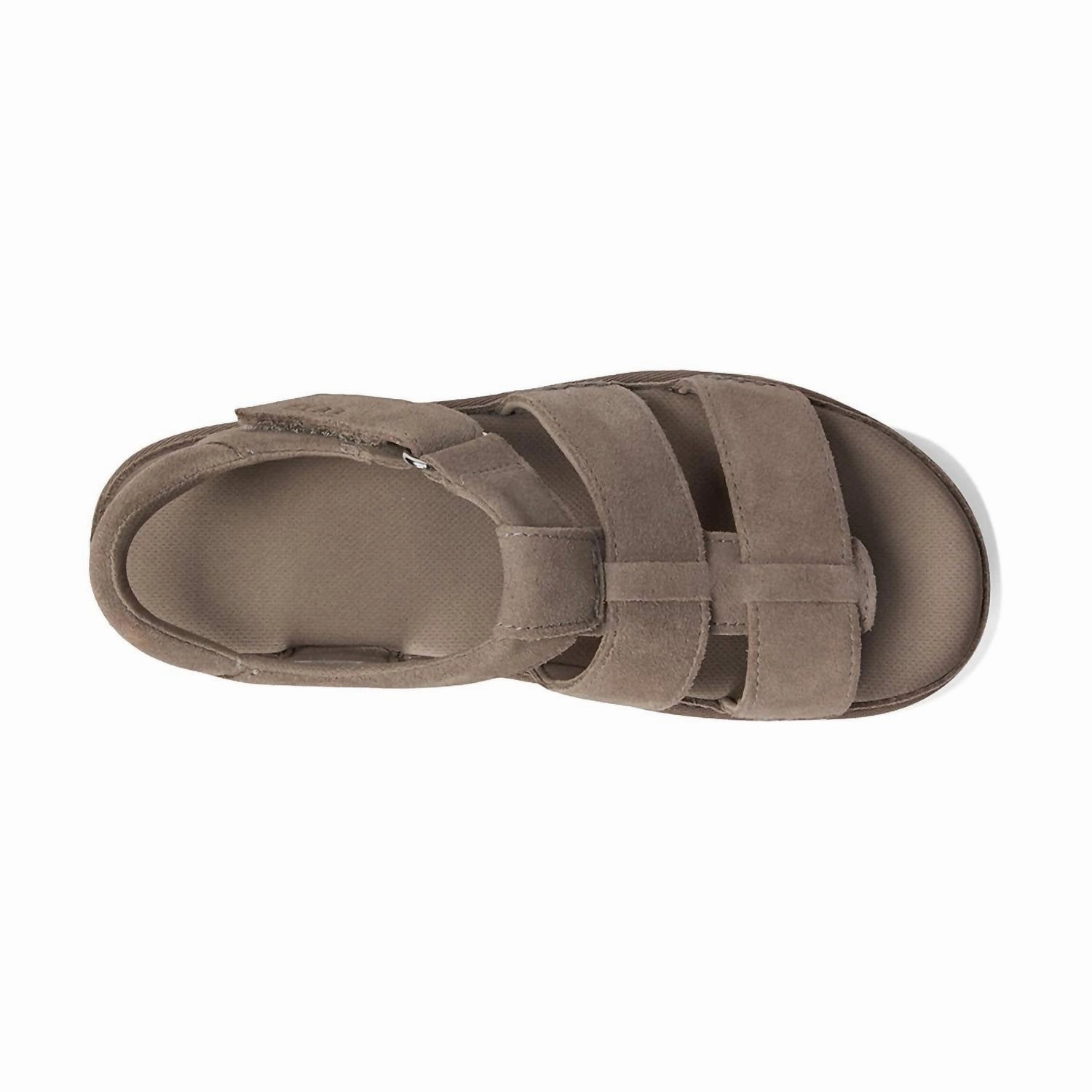 Goldenstar Strap Sandals In Smoke Plume Satin Sandals