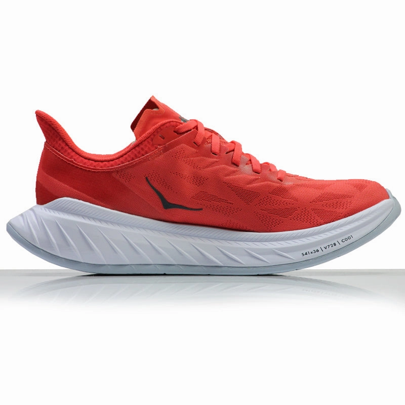 Hoka One One Carbon X 2 Women's Running Shoe - Hot Coral/Black Iris High End Running Shoes
