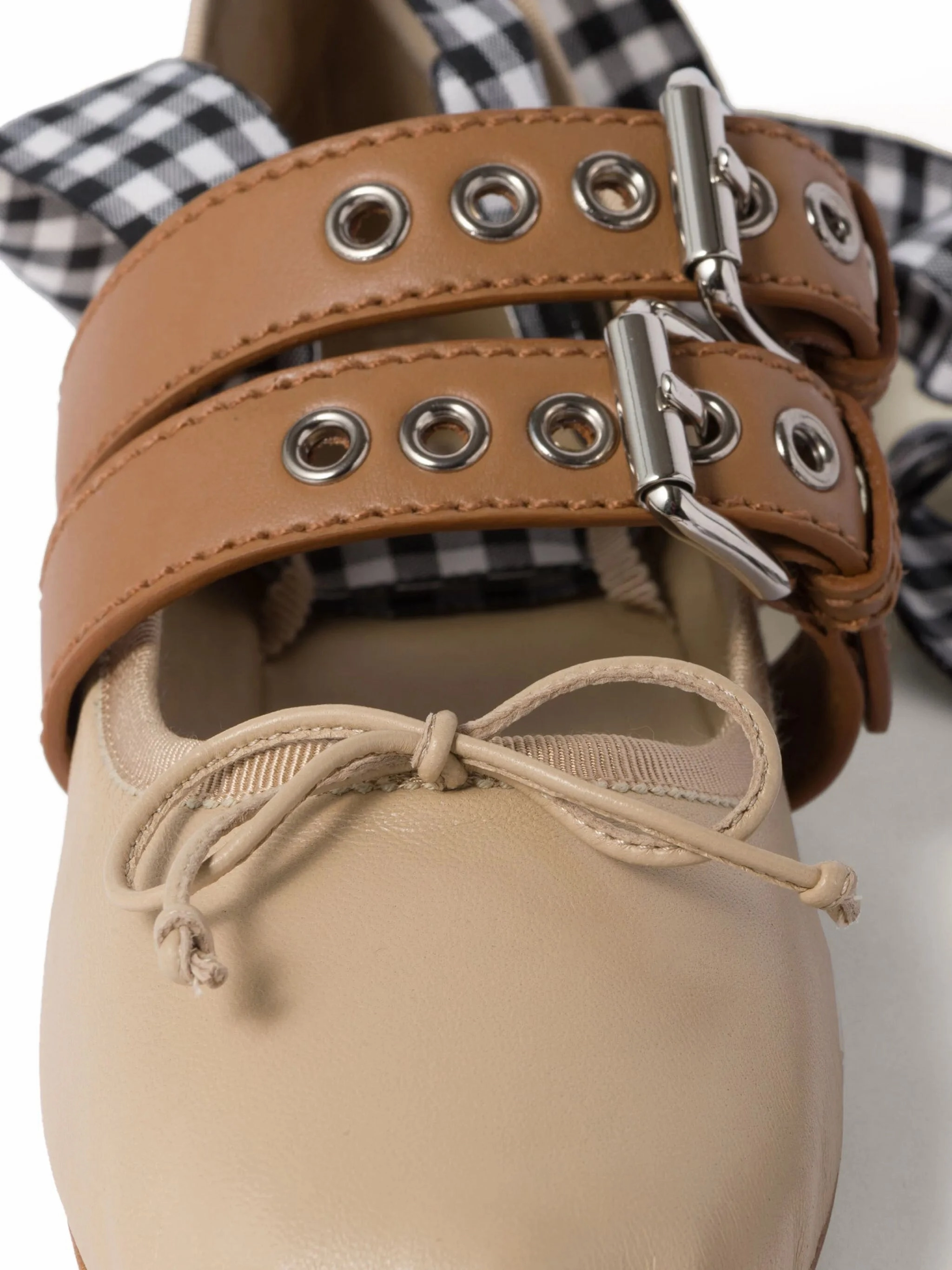 buckled ballet pumps Opposite Of Flat Shoes