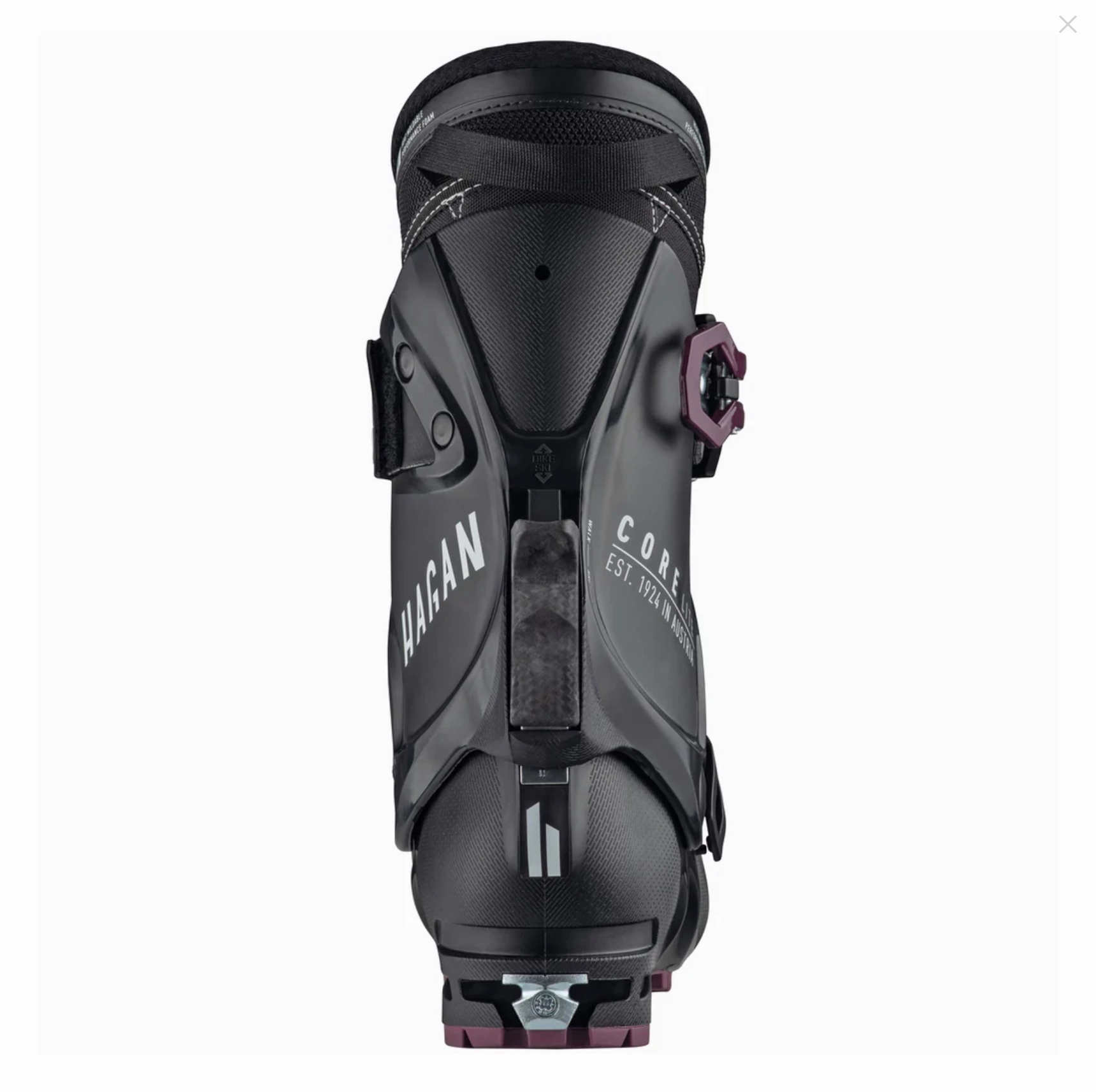 Hagan Core Lite Women's Ski Boots Nathari Fold Over Boots