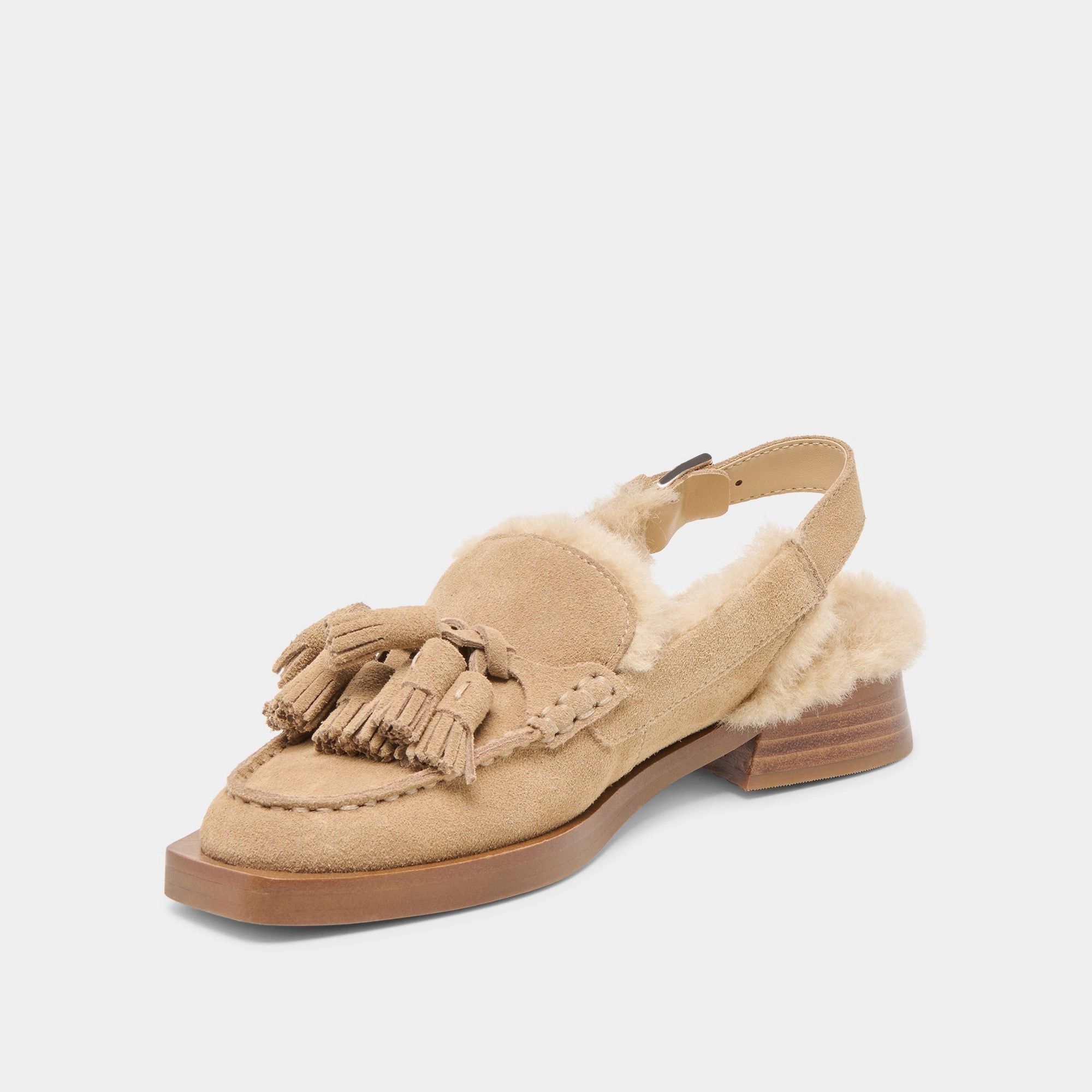 HAMLIT PLUSH LOAFERS DK TAUPE SUEDE