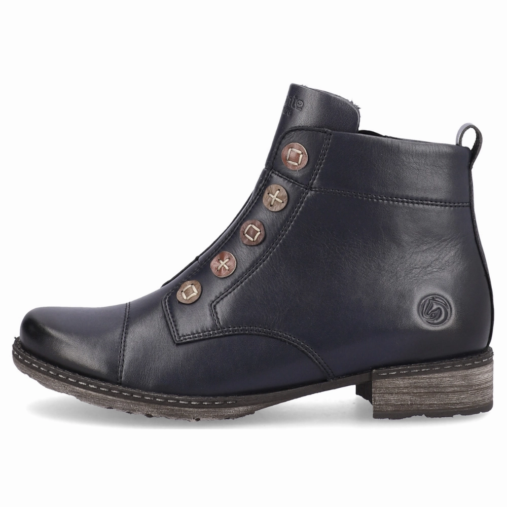 Remonte D4392 Chandra 92 Navy Leather Bootie (Women's) Caslon Chelsea Boots