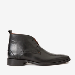 Enduro Boots The Dessalines Black Leather Chukka Brogue Dress Men Boot Final Sale!