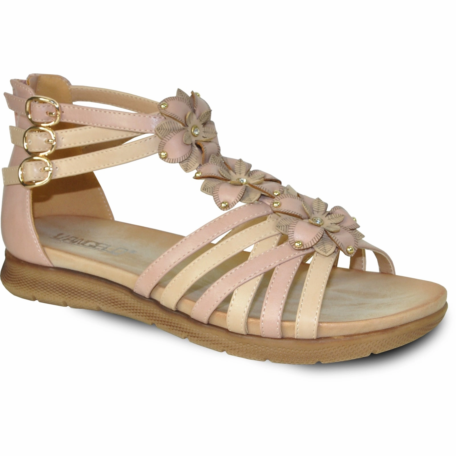 VANGELO Women Sandal LILA Flat Sandal Pink Low Flat Shoes