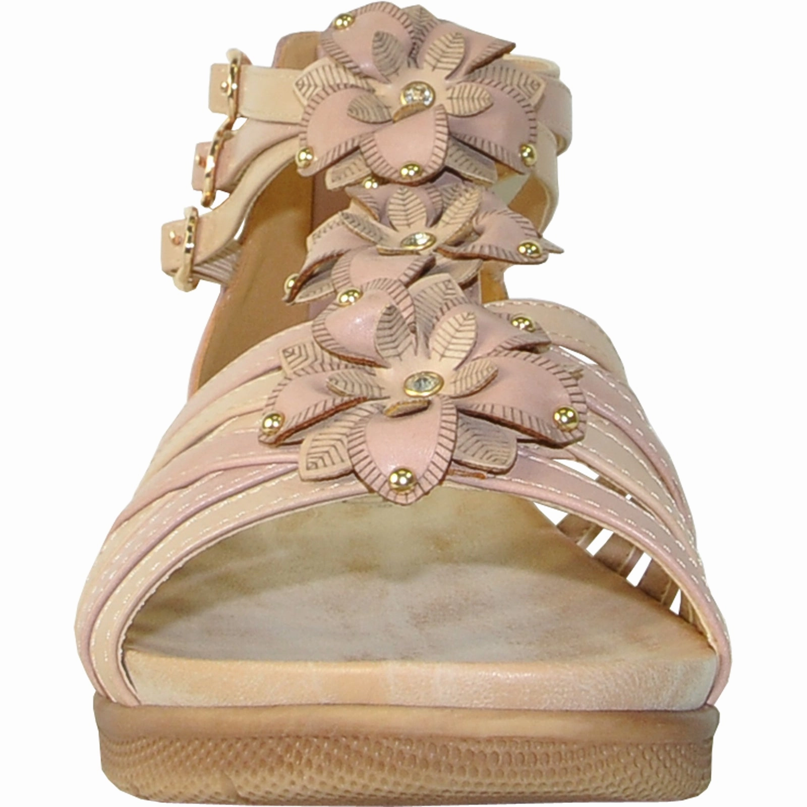 VANGELO Women Sandal LILA Flat Sandal Pink Beach Wedding Shoes