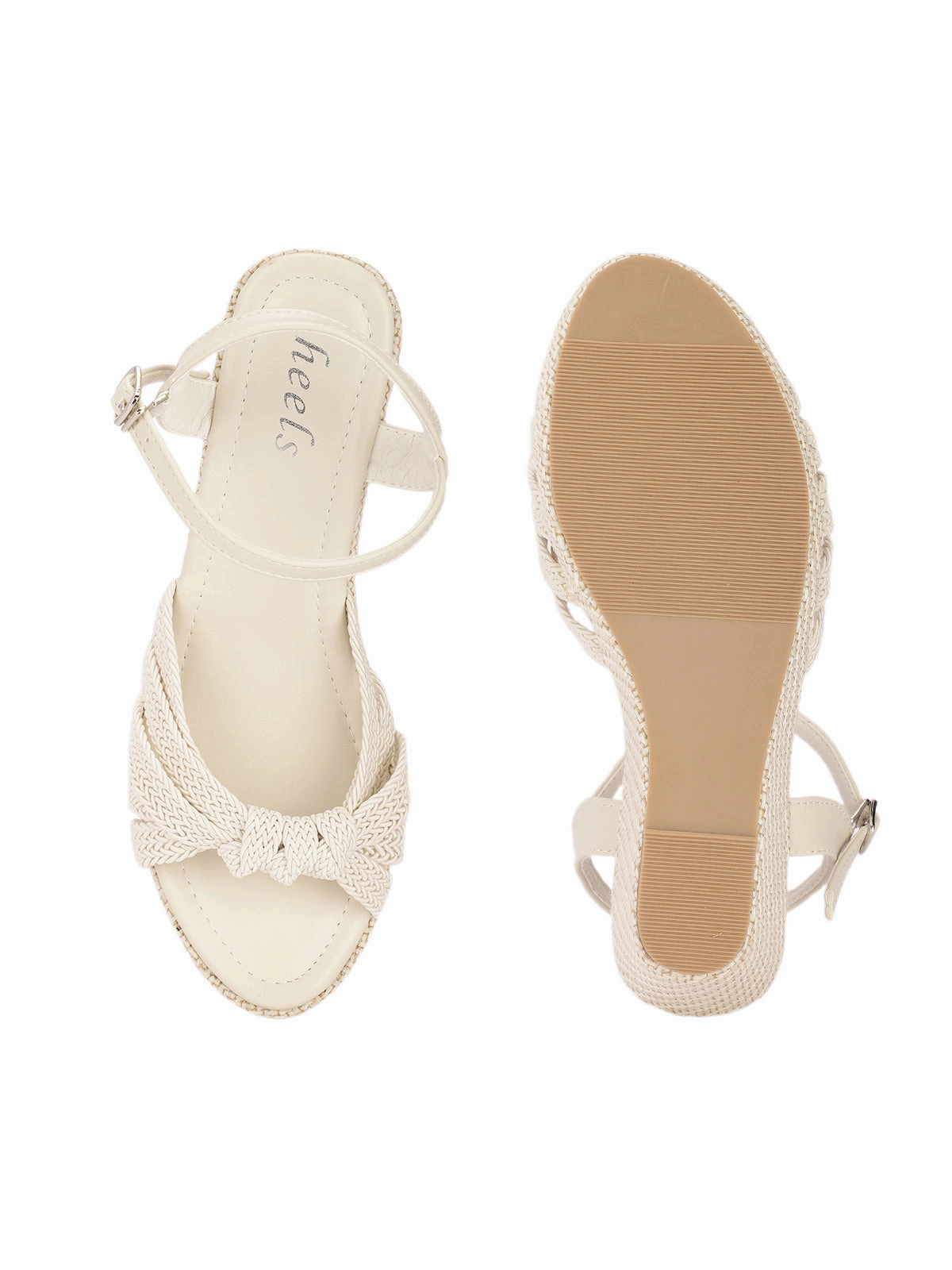 Peep Toe Wedge Sandals Delia Crochet Jute Wedge Sandals