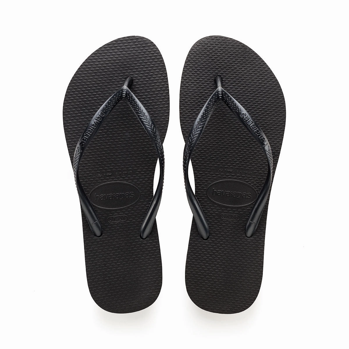 Oversized Slippers HAVAIANAS SLIM - BLACK