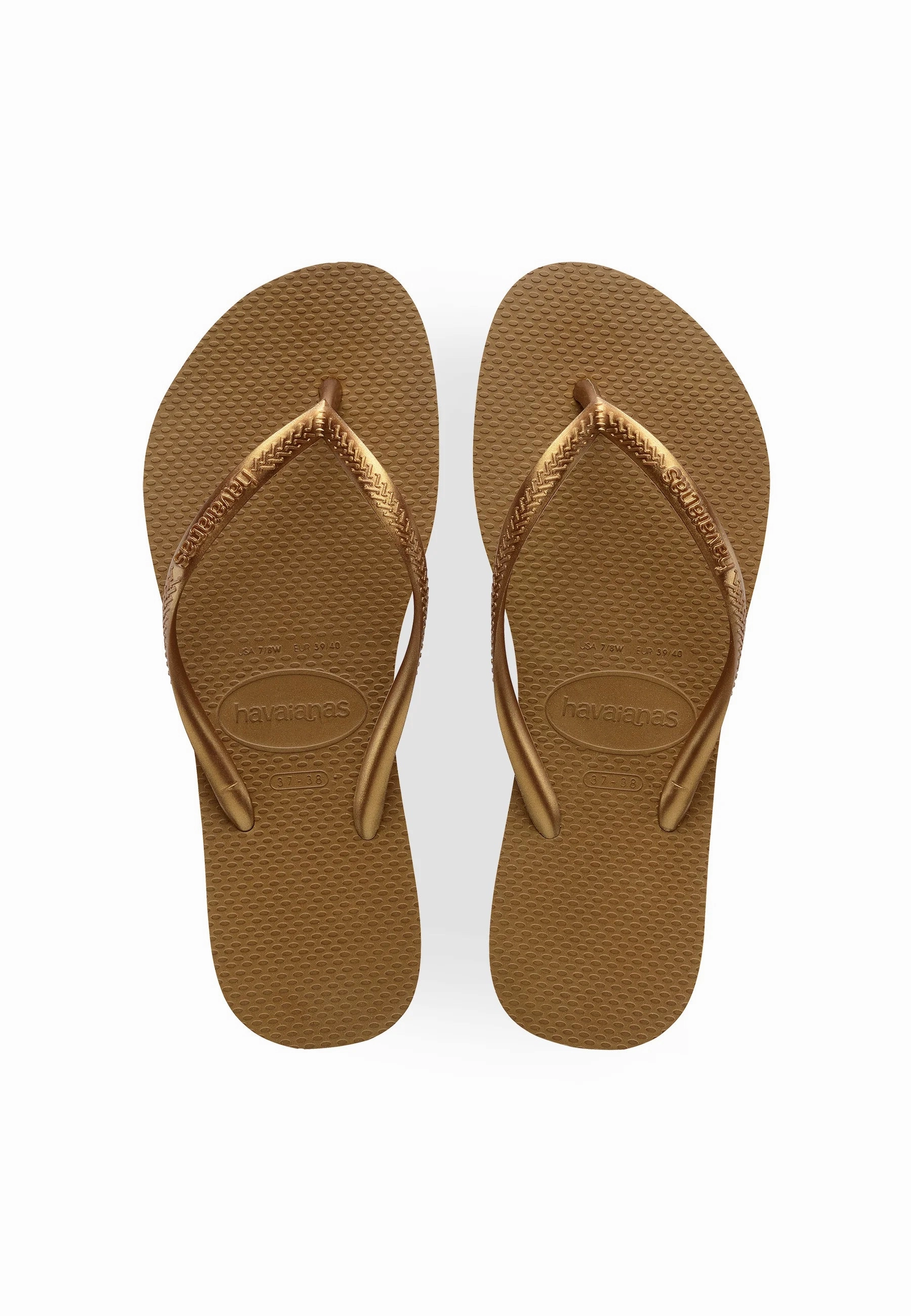 Snooki Slippers Frog HAVAIANAS SLIM - BRONZE