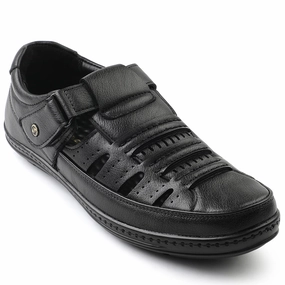 Hari Mari Sandals Healers Black Casual Sandal For Men ERL-19 By Liberty