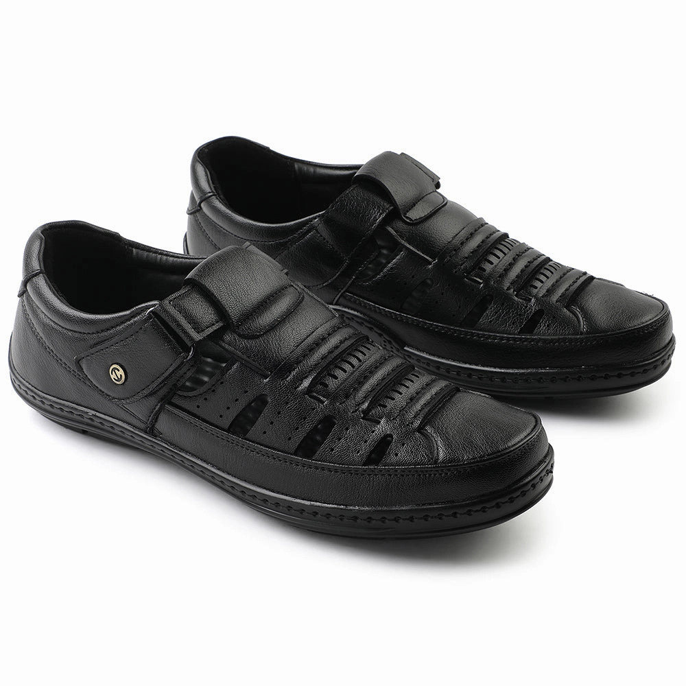 Bike Sandals Healers Black Casual Sandal For Men ERL-19 By Liberty