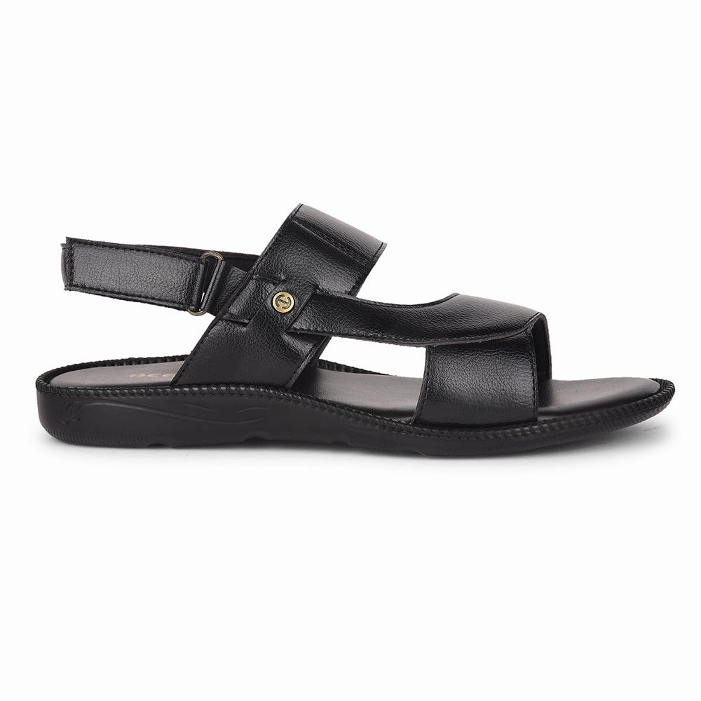 Healers Black Casual Sandal For Men VCL-103 By Liberty Unisa Sandals