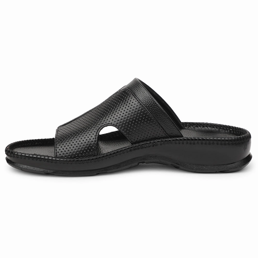 Healers Black Casual Slipper For Men CSS-24 By Liberty Vintage Slides