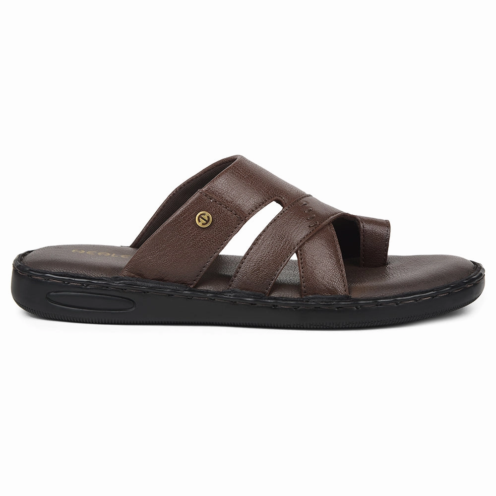 Healers Brown Casual Slipper For Mens AOL-10 By Liberty Slippers With Toes
