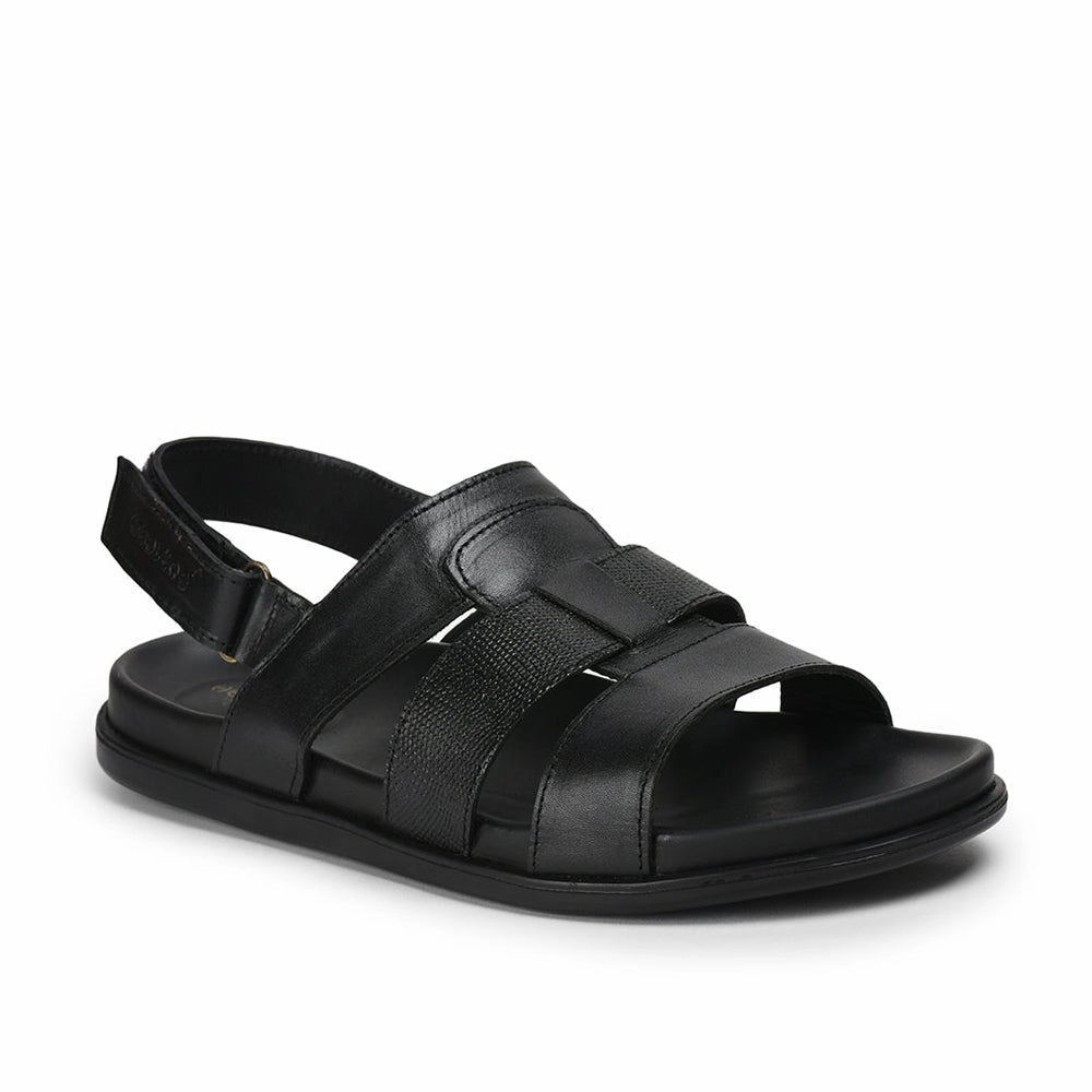 Sandals Grande Healers By Liberty Men SOFT-4 Black Formal Sandal