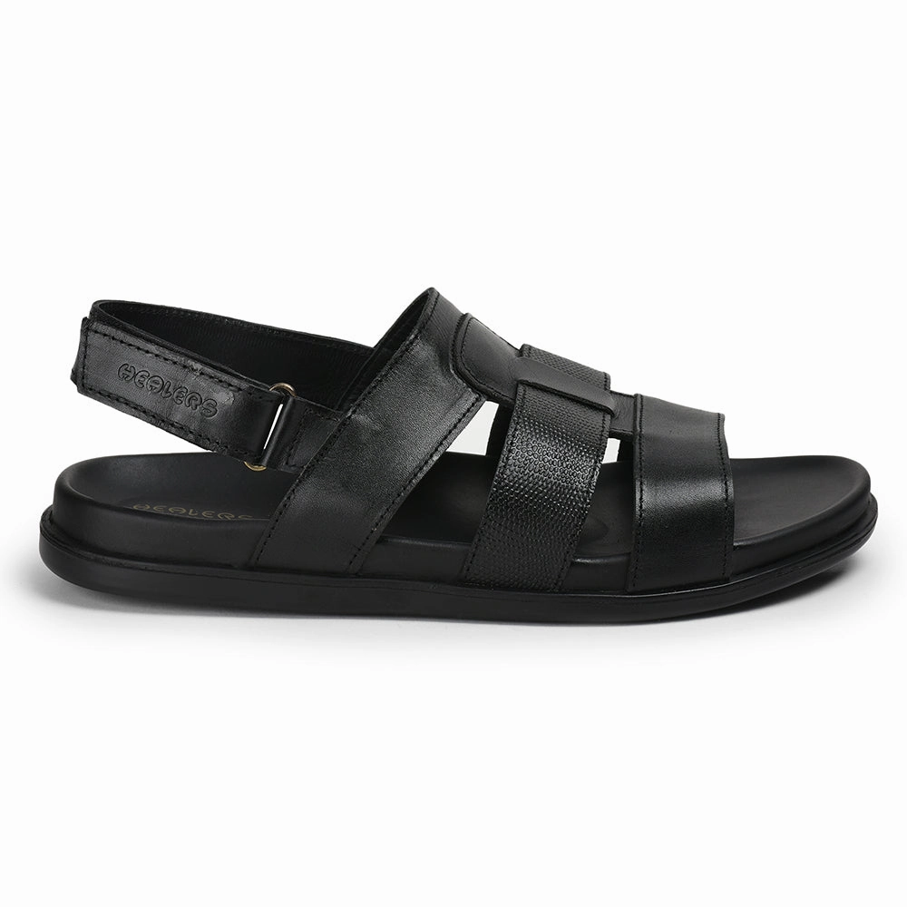 Sandals Hotel Dominican Republic Healers By Liberty Men SOFT-4 Black Formal Sandal