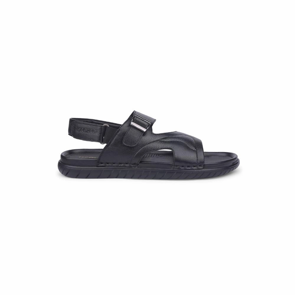 Healers By Liberty Mens OSL-51 Black Casual Sandal Designer Flat Sandals