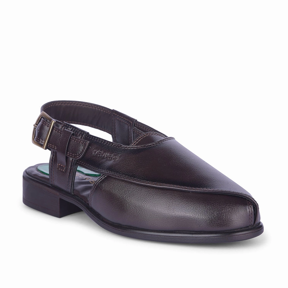 Healers By Liberty Mens PISHOR-2E Brown Casual Sandal Platform Denim Sandals