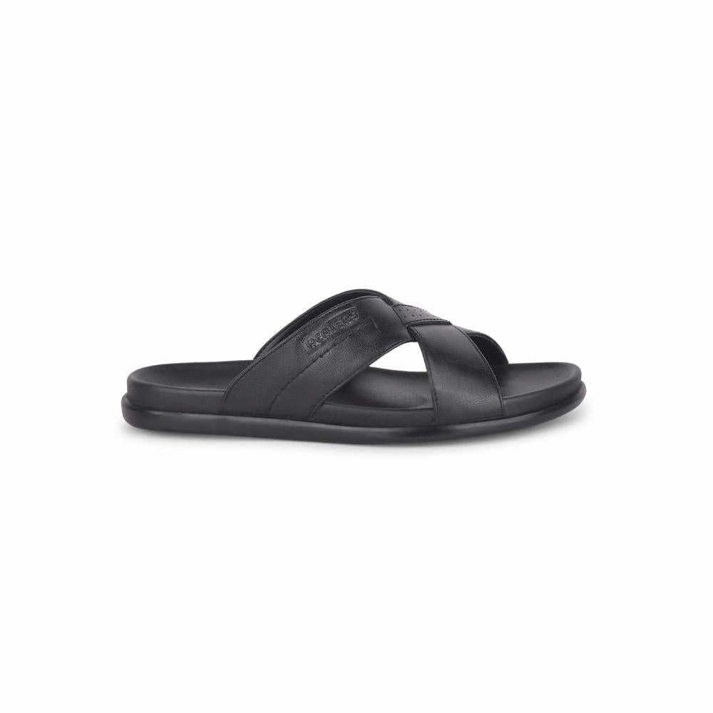 Cuddl Dud Slippers Healers Casual Black Slippers For Men LEEKS-2 By Liberty