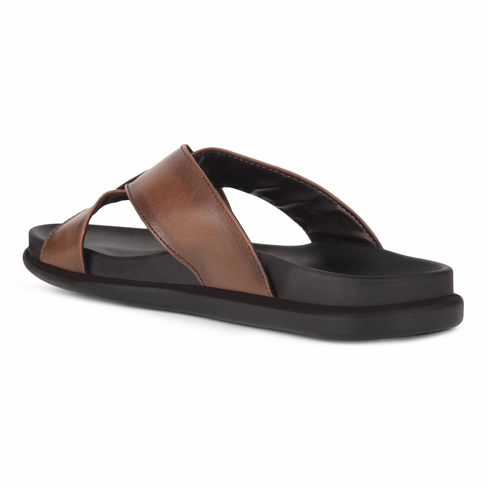 Healers Casual Tan Slippers For Men LEEKS-2 By Liberty Ruby Slippers Stolen