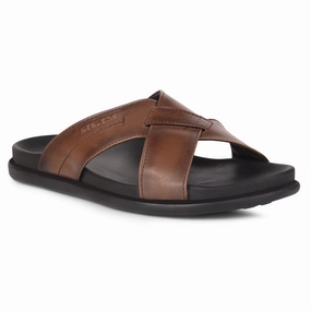 Great Slippers Healers Casual Tan Slippers For Men LEEKS-2 By Liberty