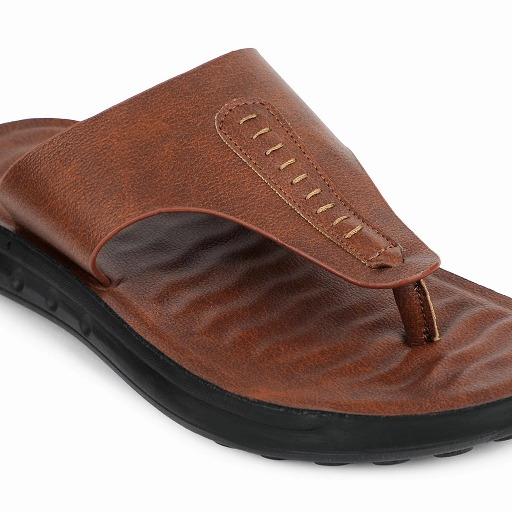 Healers Tan Casual Slipper For Men GHD-82 By Liberty Slides Flip Flops