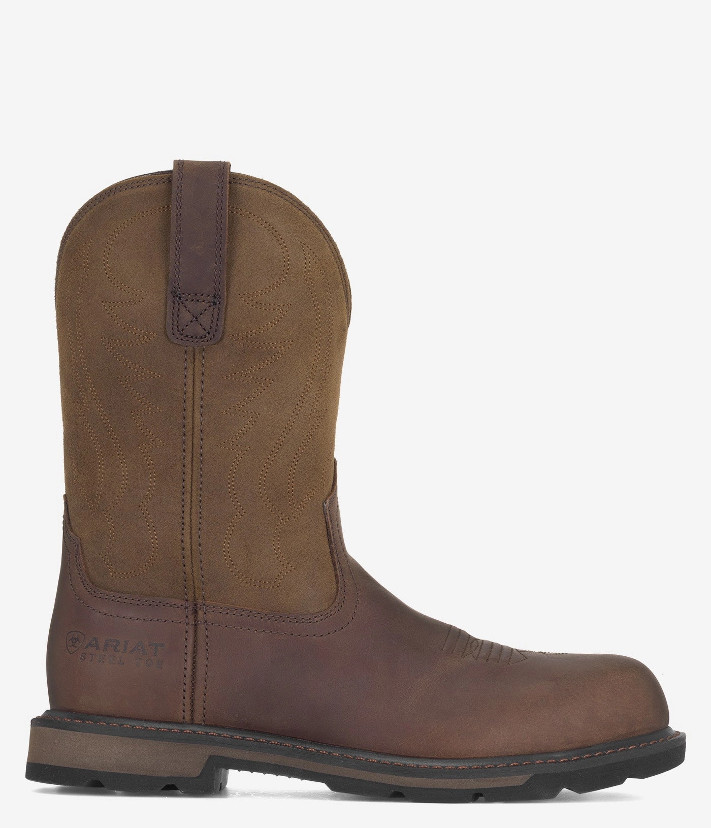 Ariat Groundbreaker Steel Safety Toe Pull-on Work Boot - Men Boots Waterproofing