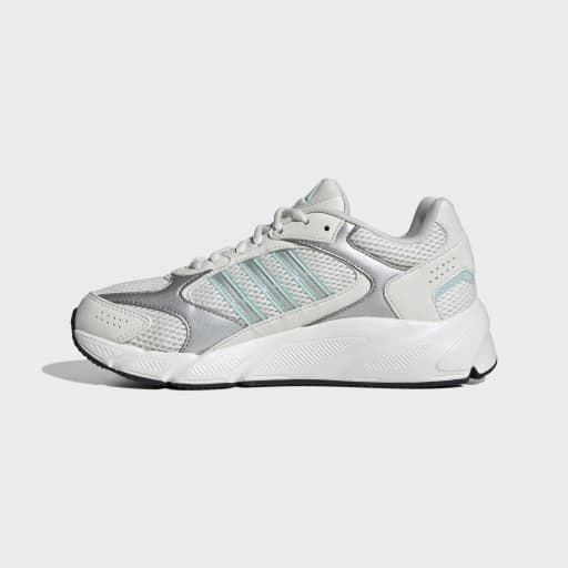 Adidas Shoes Size 7 CRAZYCHAOS 2000 SHOES - Core White / Silver Metallic / Semi Flash Aqua