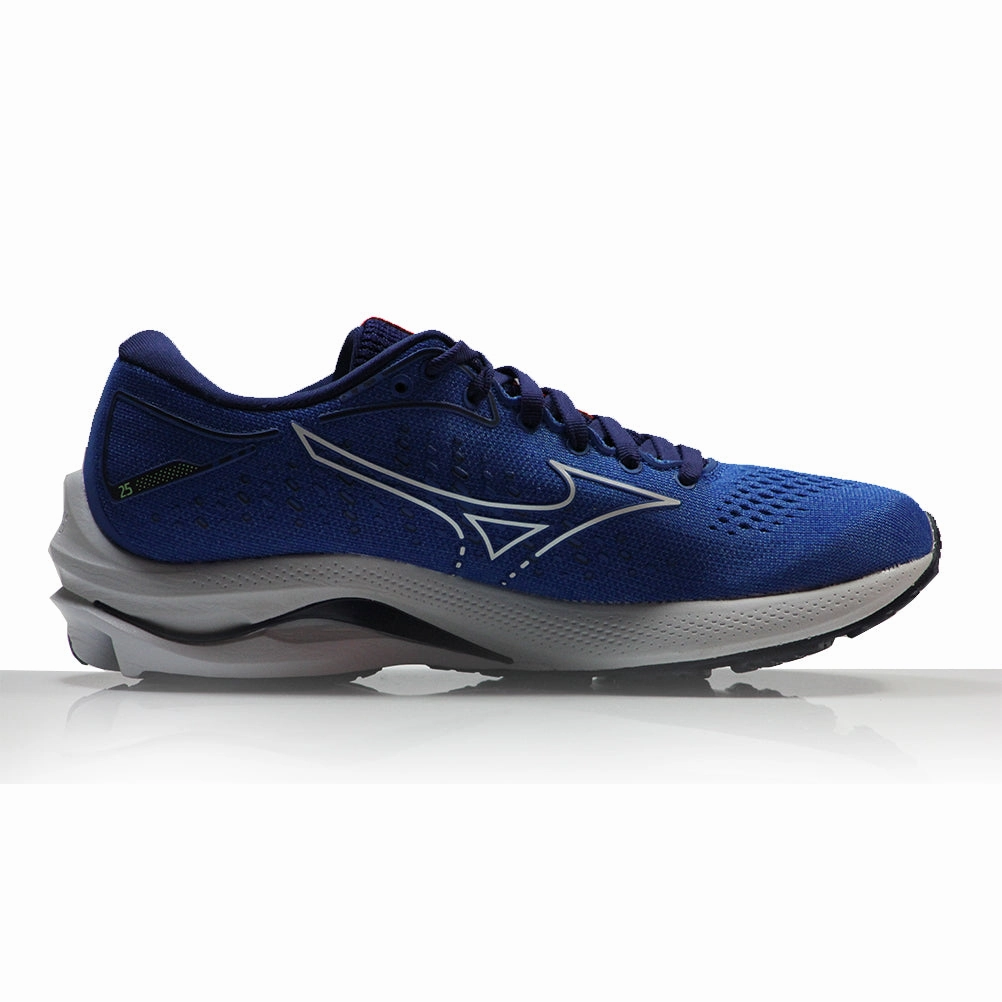 Top 10 Running Shoe Mizuno Wave Rider 25 Women's Running Shoe - French Blue/Indigo White/Diva Pink