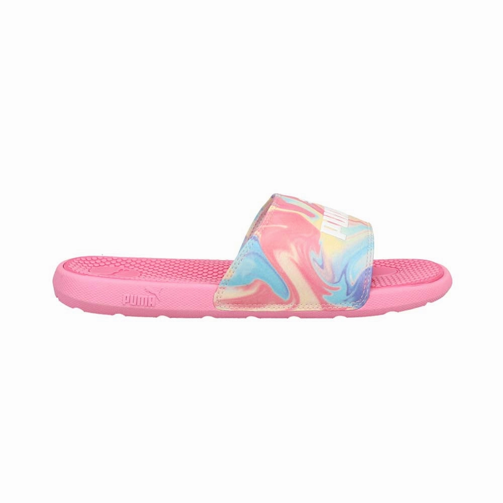 Puma Foreverrun Nitro Shoes Cool Cat Ice Cream Swirl Slides (Big Kid)