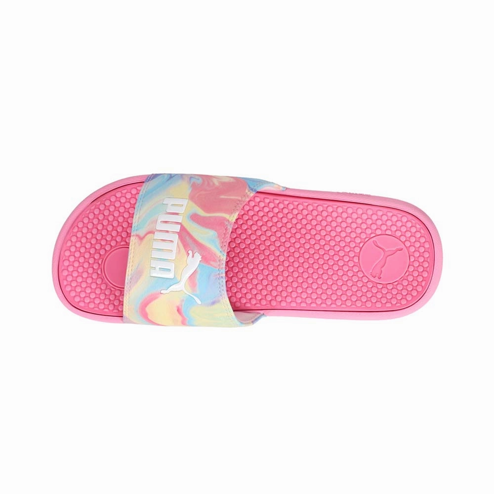 Puma Shoes And Bag Set Cool Cat Ice Cream Swirl Slides (Big Kid)