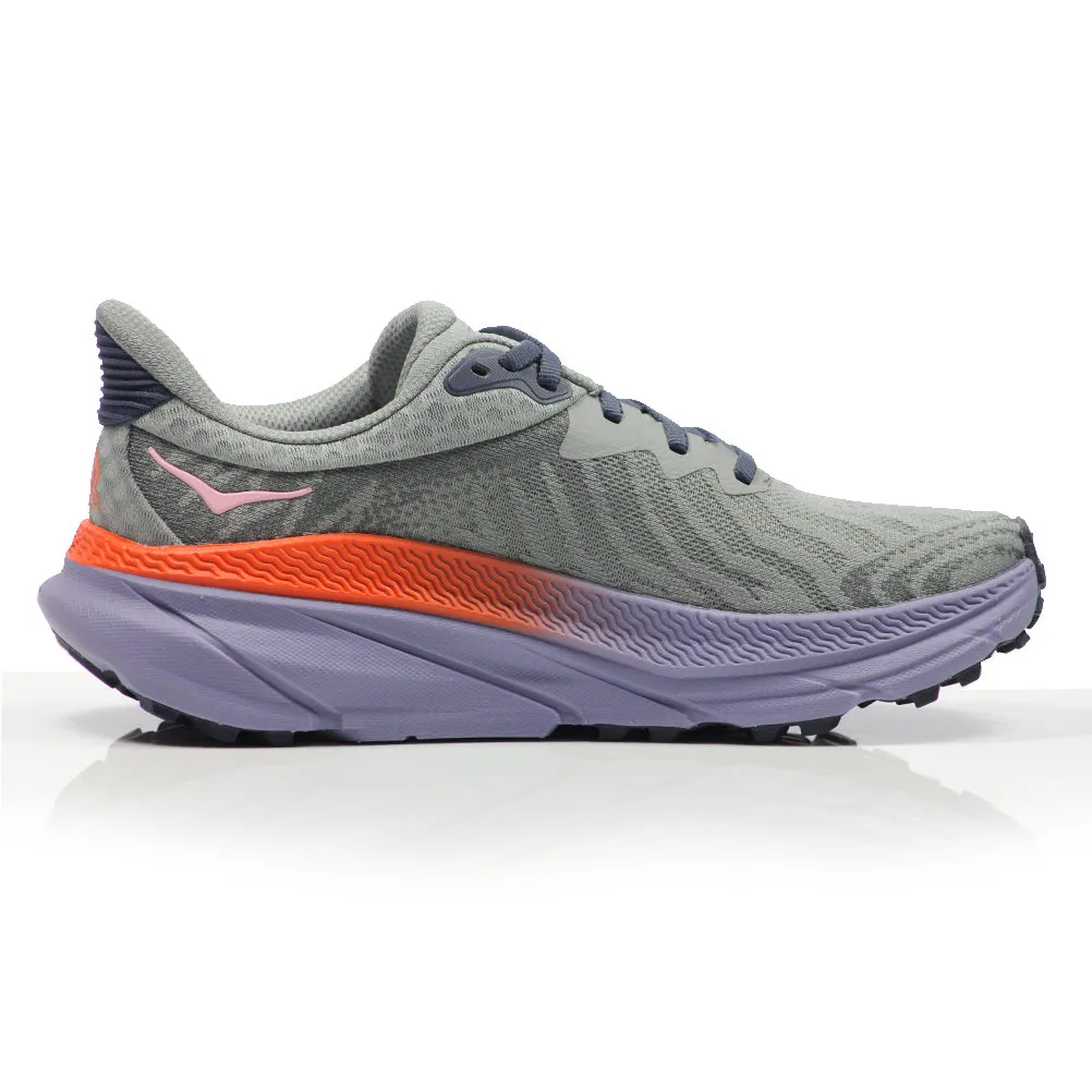 Hoka One One Challenger 7 ATR Women's Trail Shoe - Galactic Grey/Wild Indigo Basketball Shoes That Are Good For Running