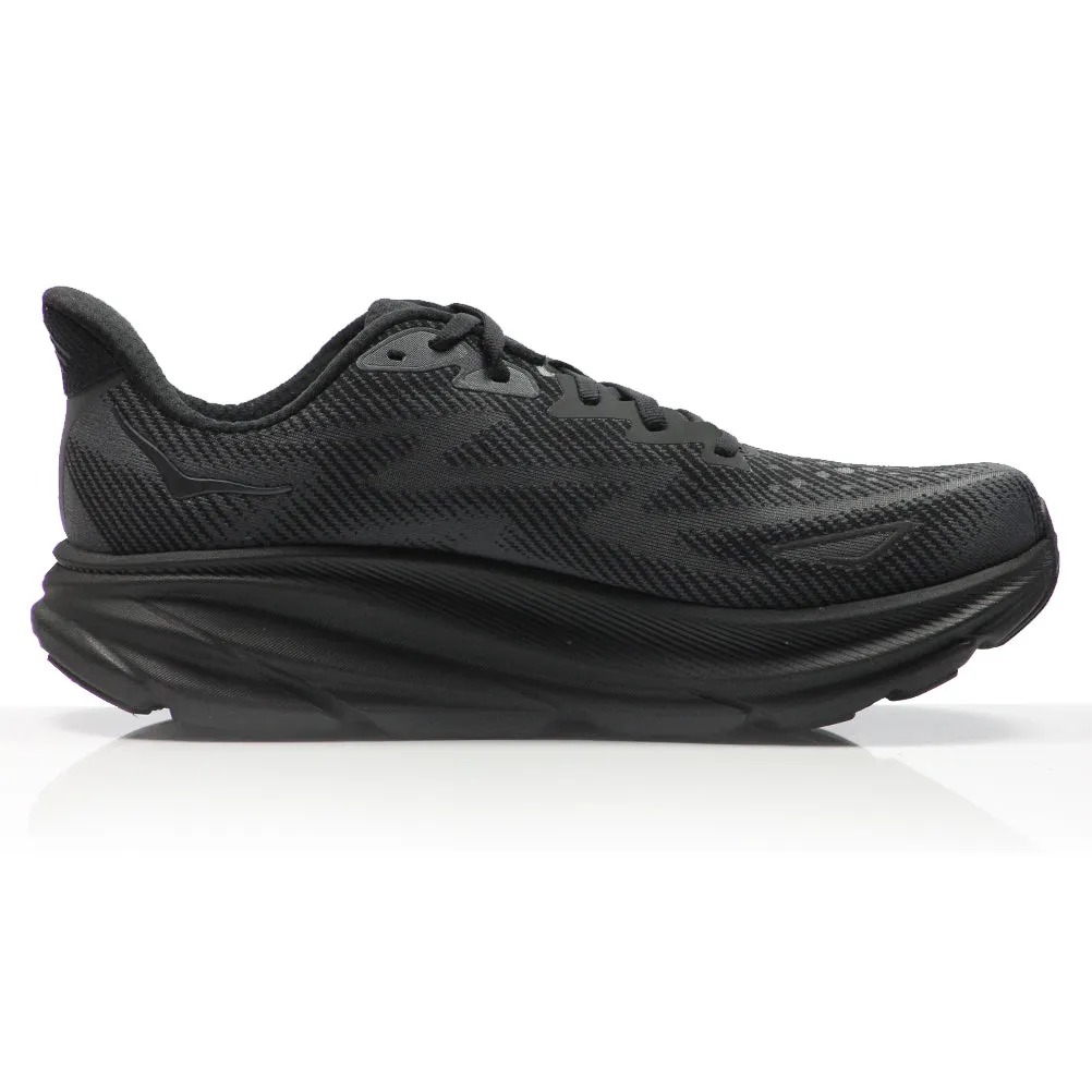 Best Running Shoes For Obese Hoka One One Clifton 9 Women's Running Shoe - Black/Black