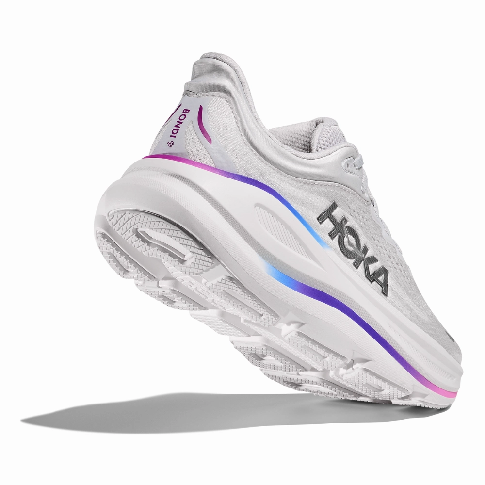 Hoka Bondi 9 Cosmic Grey/White Running Shoe (Women's) Best Shoes For