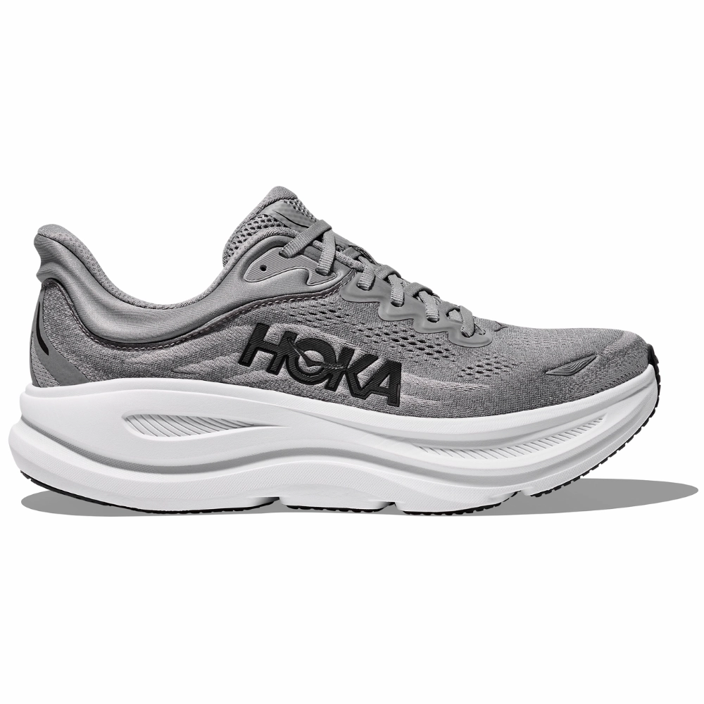 Best Shoes For Doctors Hoka Bondi 9 Galactic Grey/Stellar Grey Running Shoe (Men's)