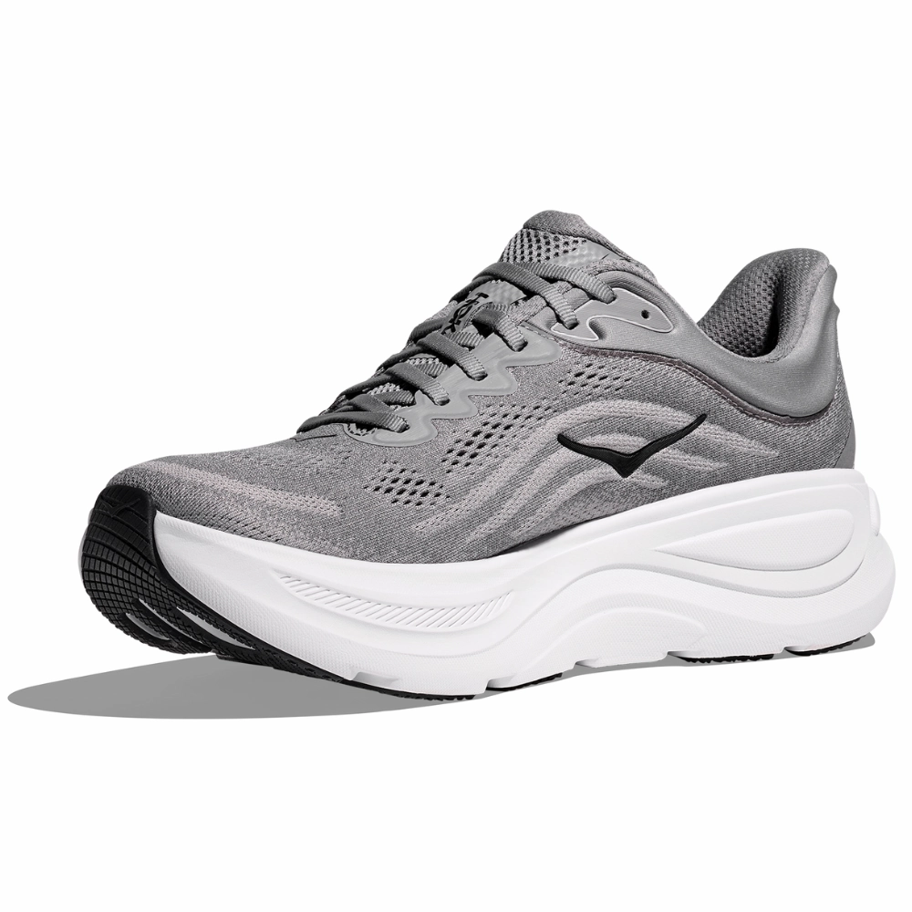 Hoka Bondi 9 Galactic Grey/Stellar Grey Running Shoe (Men's) For Morton's Neuroma