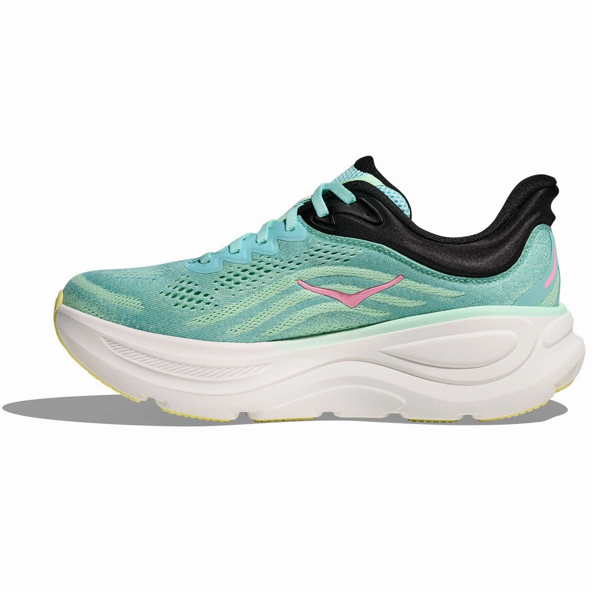 Hoka Bondi 9 Running Shoes - Womens - Blue Spark/Mint Fluorite Heel Drop