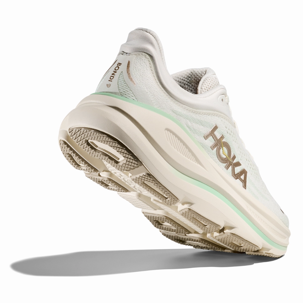 Shoes After Foot Surgery Hoka Bondi 9 Truffle Salt/Sea Glass Running Shoe (Women's)