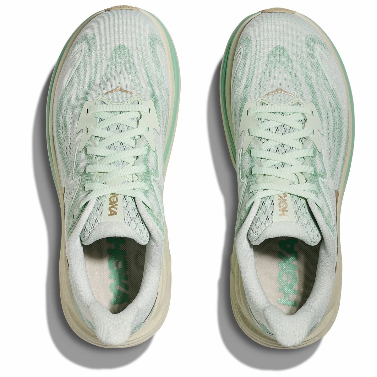 Hoka Clifton 10 Running Shoes - Womens - Sea Glass/Jadeite The Woodlands