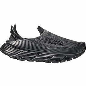 Men's Hoka Restore TC, Black/Black, 9 D Medium Wide
