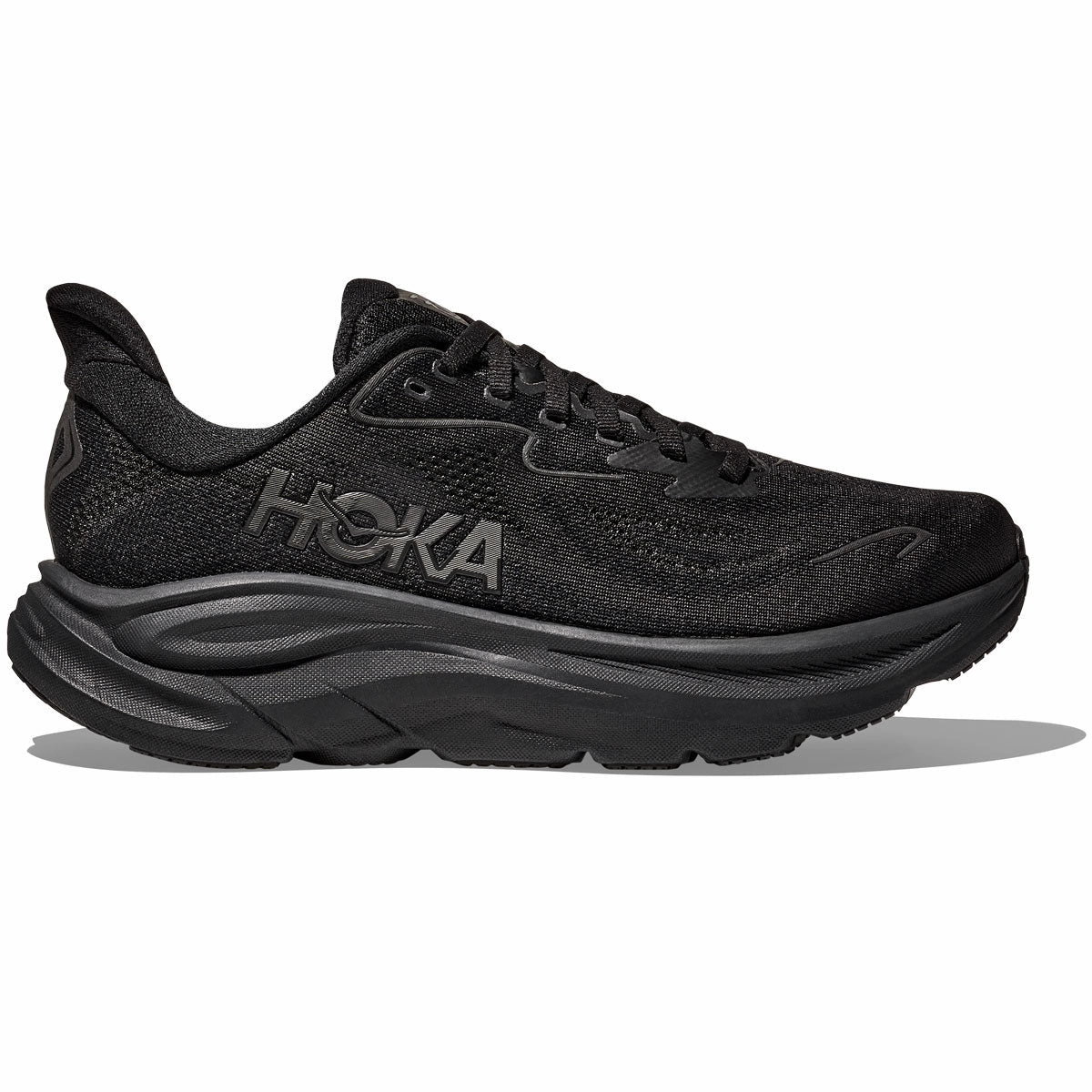 Hoka Clifton 10 Running Shoes - Mens - Black/Black The Woodlands