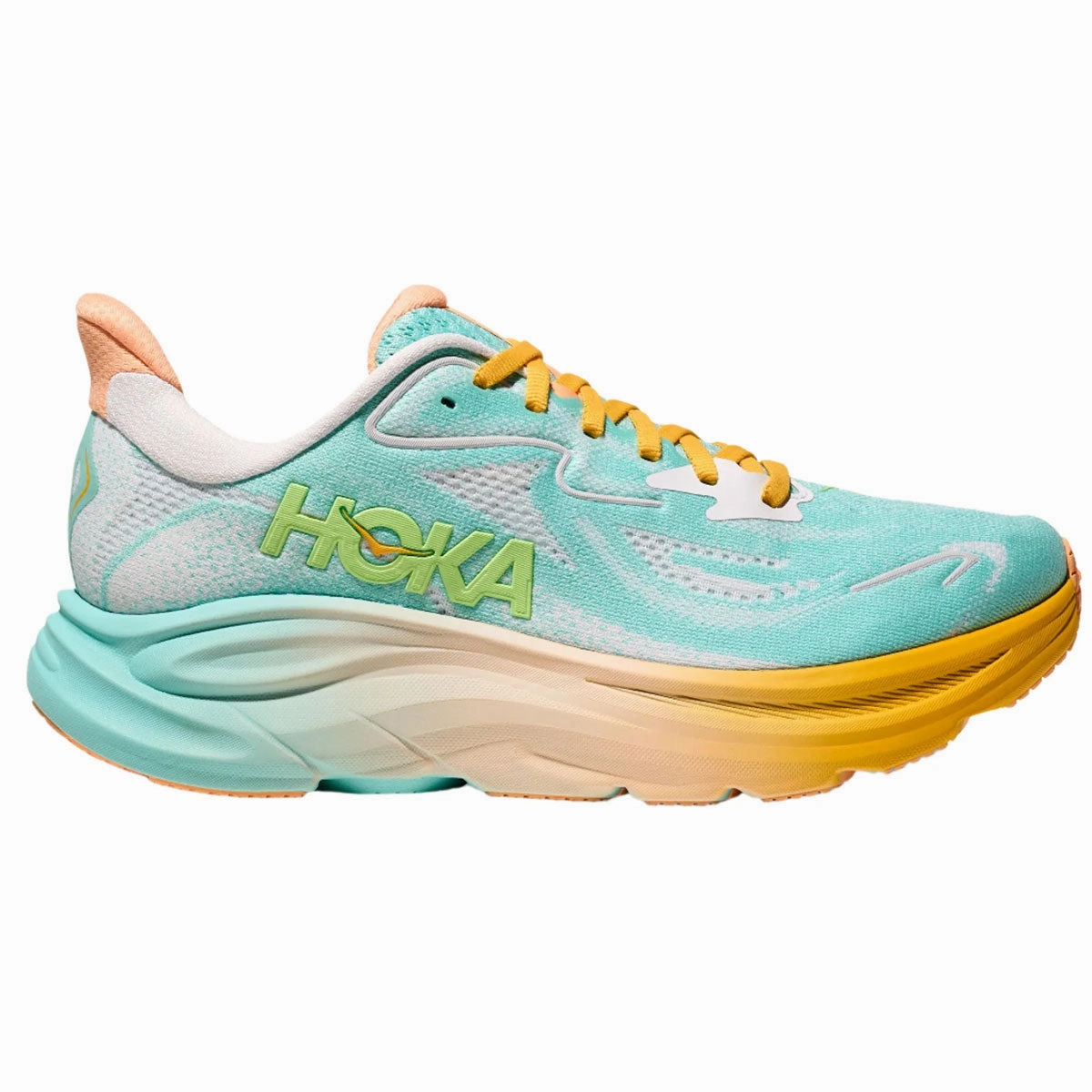 Dress Hoka Clifton 10 Running Shoes - Mens - Blue Spark/White