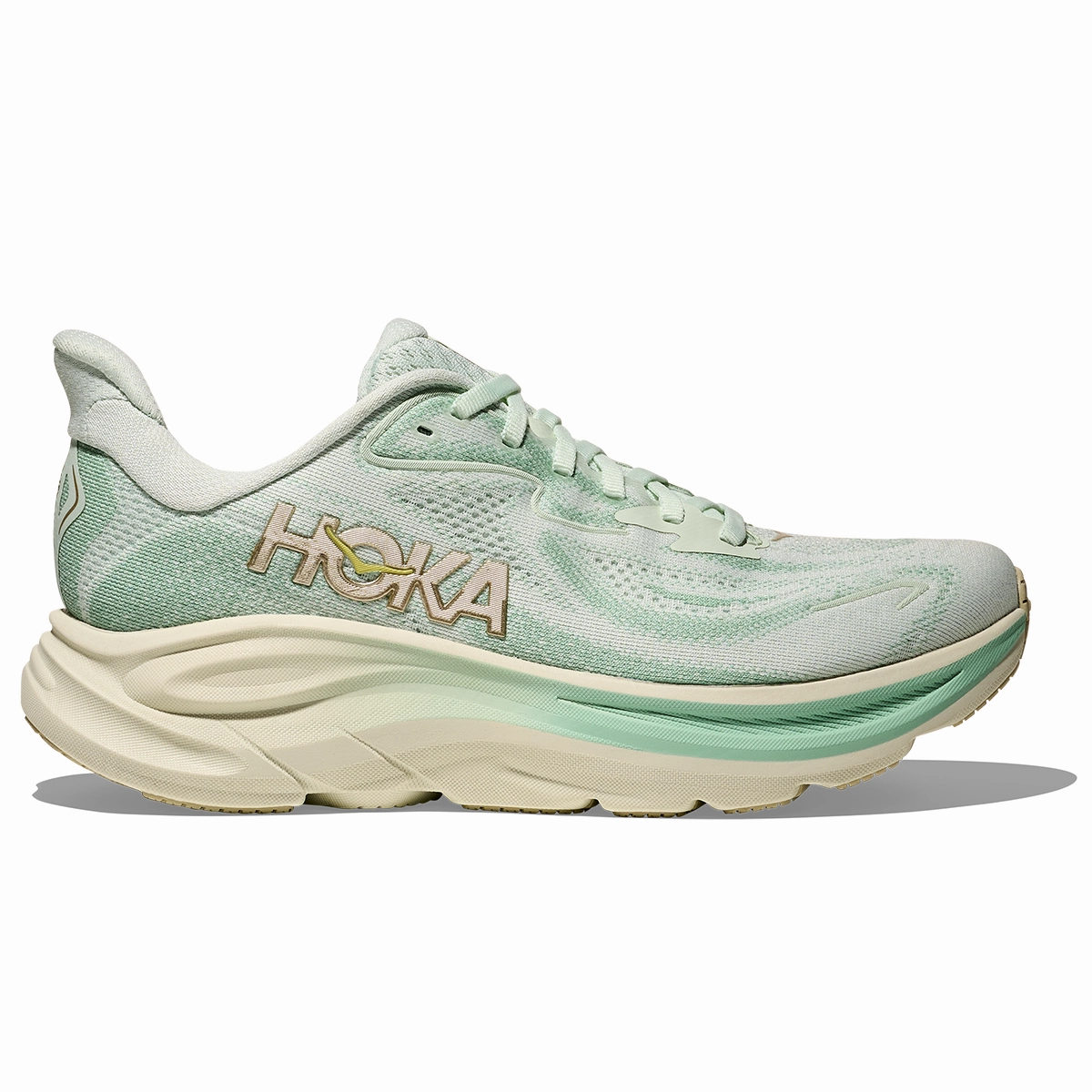 Hoka Clifton 10 Running Shoes - Womens - Sea Glass/Jadeite Cost