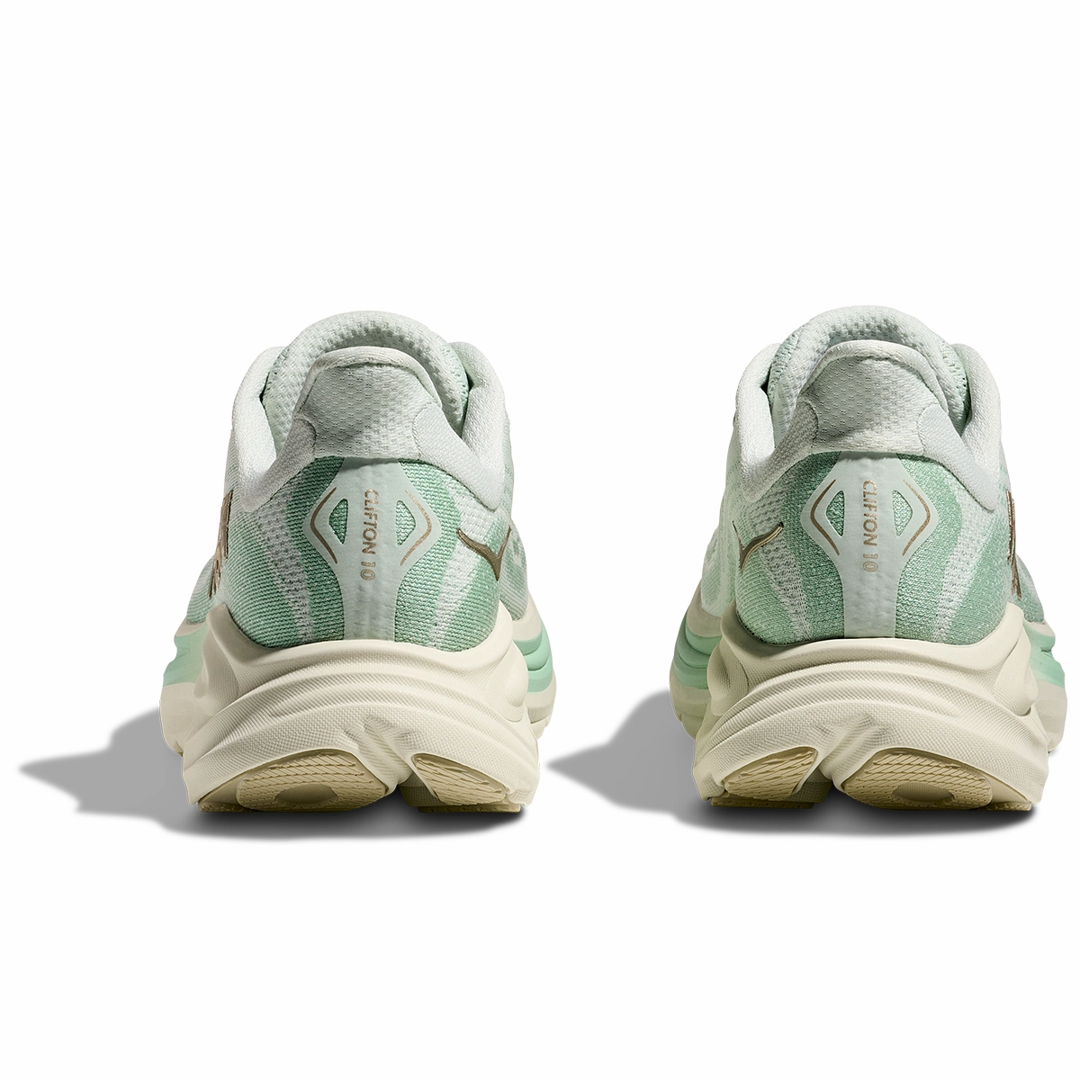 Free People X Hoka Clifton 10 Running Shoes - Womens - Sea Glass/Jadeite