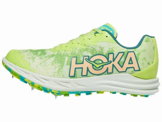 Best Shoes For Older Hoka | U Crescendo XC | Unisex Spike | Lettuce/Electric Lime