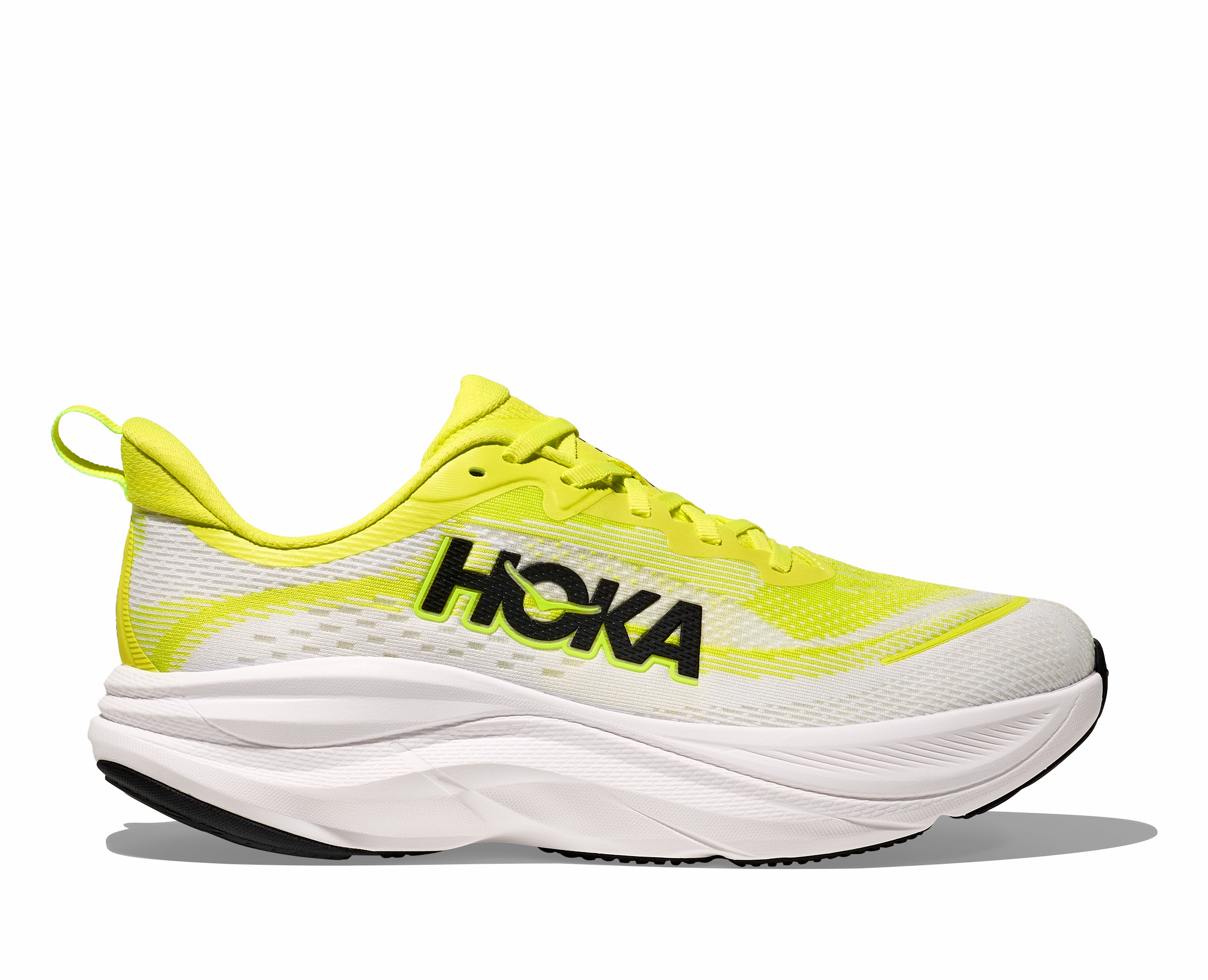 Best Shoes For Beginners HOKA Men's Skyflow - NEON HOKA CITRUS / NEON WHITE