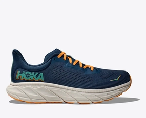 Perspex Flat Shoes Hoka Mens Arahi 7 - Midnight/Shoreline (1147850-MTSH)