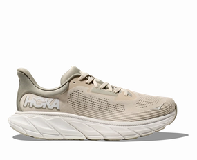 Ballet Flat Style Shoes Hoka Mens Arahi 7 - Oat Milk/Barley (1147850-OKB)