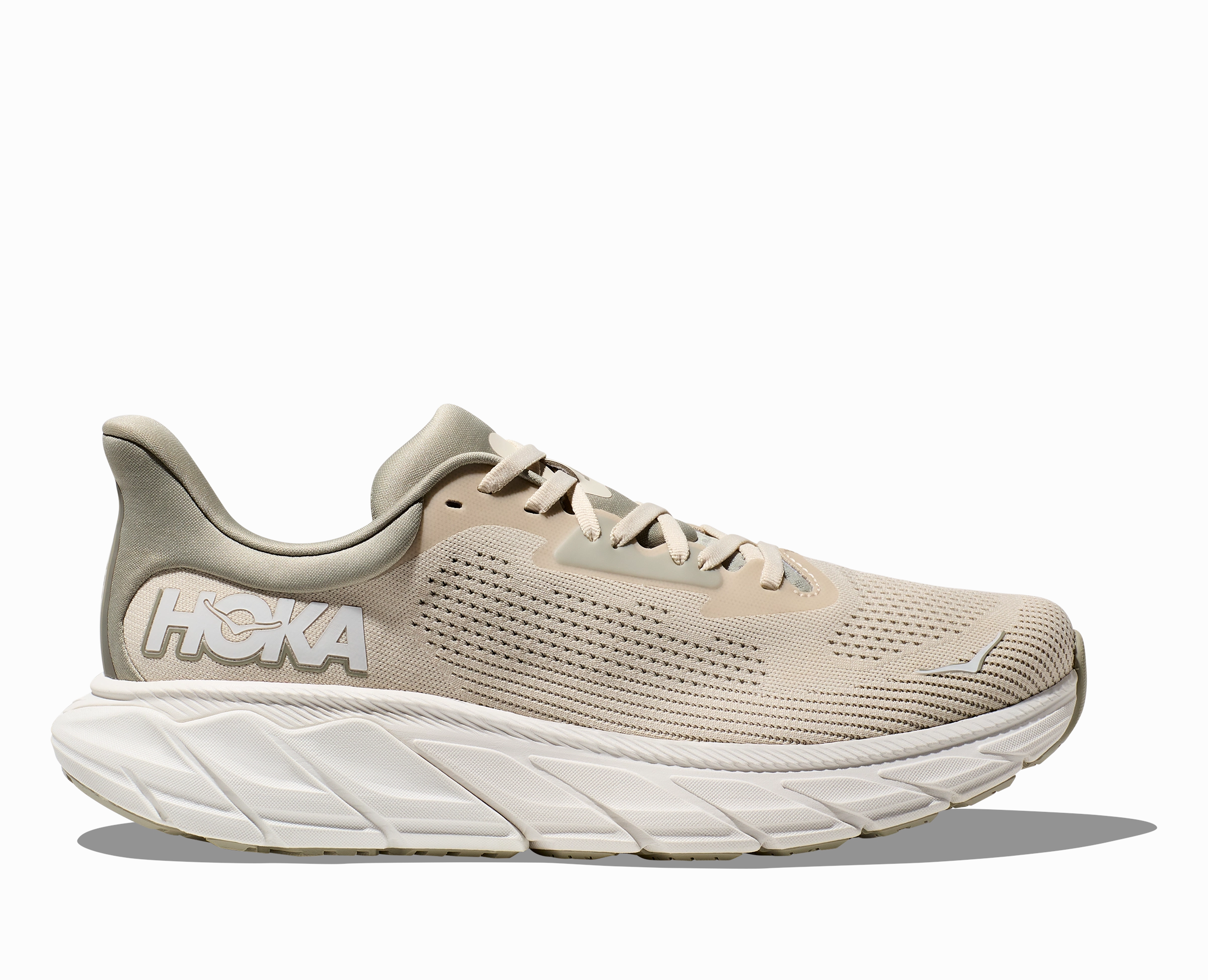 Mtb Flat Shoes Review Hoka Mens Arahi 7 - Oat Milk/Barley (1147850-OKB)
